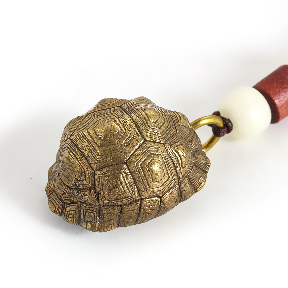 Longevity Health & Wellness Hotel - 1PC Handmade Brass Tortoise Shell Keychain
