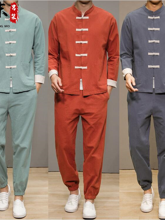 Health & Wellness Tourism - Chinese Style Cotton Linen Tang Suit