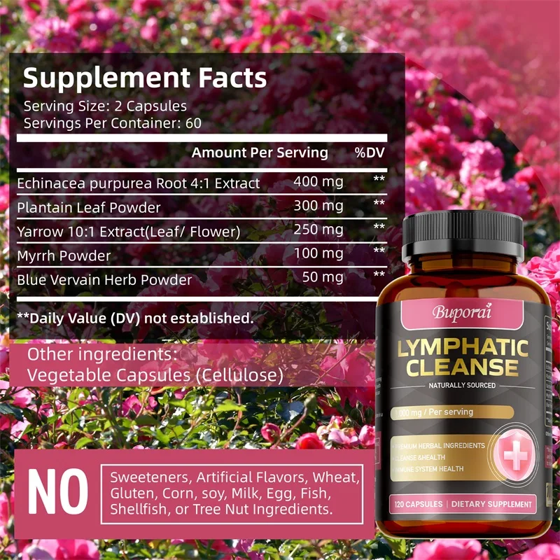 Lymphatic Cleanse Supplement - - огляд і ціна Health Wellness Energy