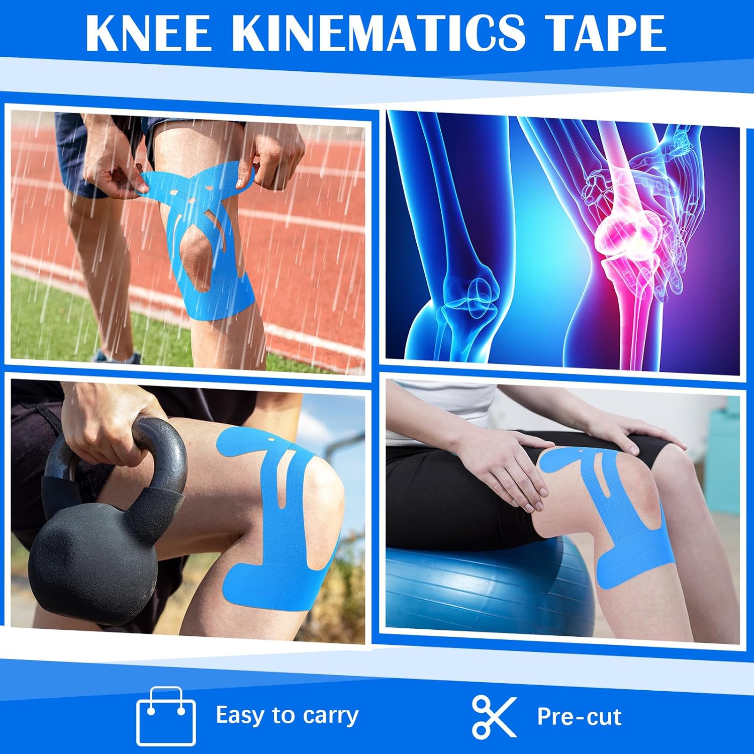10PCS Precut Kinesiology Tape  - огляд і ціна Kinesiology Tape Sports