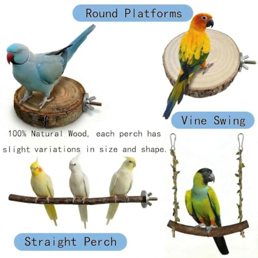 8PCS natural wood bird perches - огляд і ціна Health & Wellness Tourism