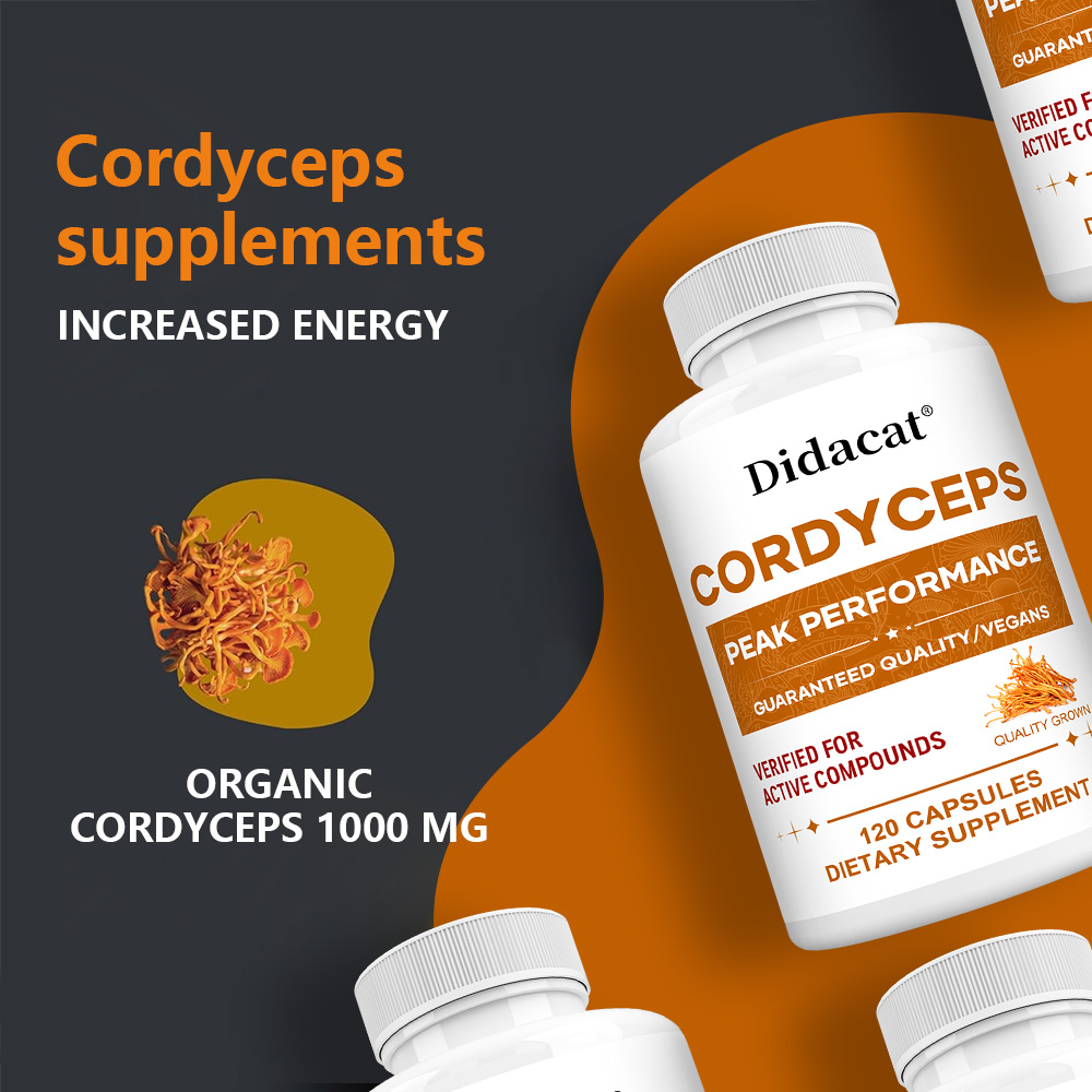 Cordyceps Mushroom Capsules 10 - огляд і ціна Health Wellness Energy